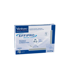 VIRBAC Effipro Spot-On Prípravok proti parazitom pre stredné psy M - 24 pipety