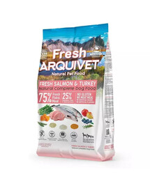 ARQUIVET Fresh Polo-vlhké krmivo pre psov s lososom a morčacím mäsom 2,5 kg