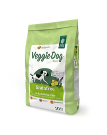GREEN PETFOOD VeggieDog Grainfree so zemiakmi a hráškom 10 kg