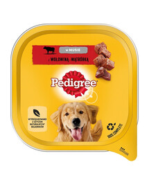 PEDIGREE Adult 300 g Vlhké krmivo pre psov s hovädzím mäsom a pečeňou v pene