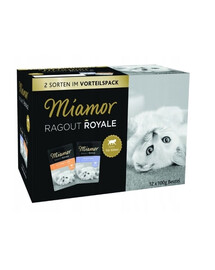 MIAMOR Multibox Želé pre mačiatka 4x12x100g s hydinou a hovädzím mäsom