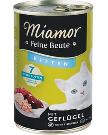 MIAMOR Feine Beute Kitten Poultry s hydinou pre mačiatka 400g