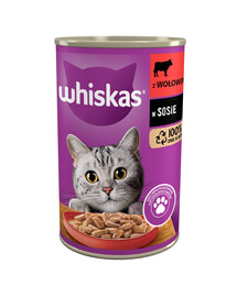 WHISKAS Hovädzie v omáčke 400 g
