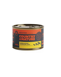 COUNTRY&NATURE Konzerva pre psov s divinou a  s brusnicami 410 g