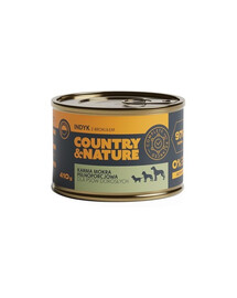 COUNTRY & NATURE Konzerva z morčacieho mäsa bez obilnín s brokolicou 410 g