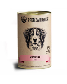 PAKA ZWIERZAKA hovädzie a sleď 400 g Konzerva pre psov
