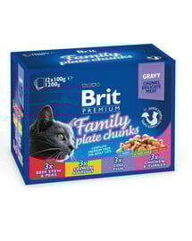 BRIT Premium Cat Family Plate 12x100g