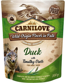 CARNILOVE Dog Paté Duck with Timothy Grass 300g