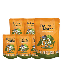DOLINA NOTECI Cat Superfood kačka a hovädzie 10x85 g