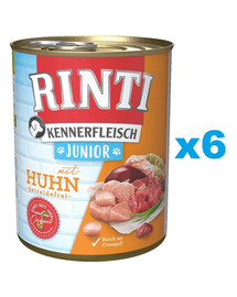 RINTI Kennerfleish Junior Chicken 6x800 g