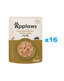 APPLAWS Cat Adult Pouch Chicken Breast with Lamb in Jelly kurczak z jagnięciną w galaretce 16x70 g