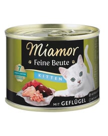 MIAMOR Feine Beute Kitten Poultry s hydinou pre mačiatka 24x185g