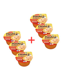 INABA Cat Dashi Delights Kurczak, tuńczyk i łosoś 6x70 g