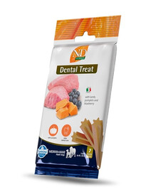 FARMINA N&D Pumpkin Dental Treat Lamb Blueberry Medium/Maxi 100 g (7 ks) Dentálna maškrta pre stredné a veľké psy