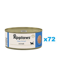 APPLAWS Cat Adult Tuna Fillet in Broth filet z tuńczyka w bulionie 72x70 g