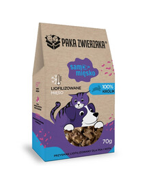 PAKA ZWIERZAKA 70g Lyofilizované králičie mäso pre psa a mačku