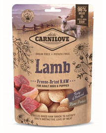 Raw Freeze-dried Snack Lamb 60g liofilizowane kawałki jagnięciny dla szczeniąt i dorosłych psów