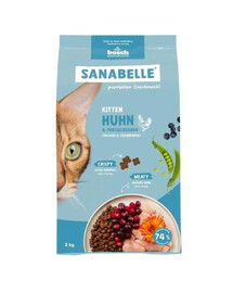SANABELLE Kitten 2 kg Krmivo pre mačiatka a mačky v gravidite a laktácii