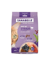 SANABELLE Adult 400 g Krmivo s pštrosom pre dospelé mačky