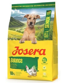 JOSERA Senior Balance 3kg Krmivo pre starších psov s nízkym obsahom tuku