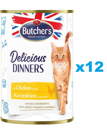 BUTCHER'S Delicious Dinners s kuracím 12x400g