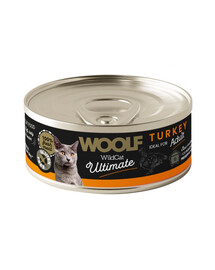 WOOLF Wild Cat Ultimate Turkey Pate 85g Paštéta s morčacím mäsom pre mačky