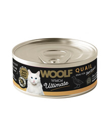 WOOLF Wild Cat Ultimate Sterilised Quail Pate 85g Paštéta z prepelice pre mačky