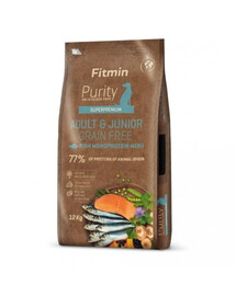 FITMIN 12 kg Bezobilné krmivo s rybou pre psov