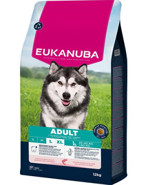 EUKANUBA Adult Large Breeds Salmon Barlej 12 kg Suché krmivo pre psov veľkých plemien bohaté na lososa a jačmeň