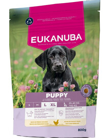 EUKANUBA Puppy Large Breeds Chicken 800 g Krmivo s kuracinou pre šteniatka veľkých a obrovských plemien