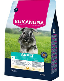 EUKANUBA Adult Small Breeds Chicken 7,5 kg Krmivo pre psov malých plemien bohaté na čerstvé kurča