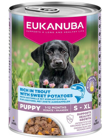 EUKANUBA Life Care Puppy Rich in Trout 400 g Paštéta pre šteniatka bohatá na pstruha a batáty