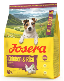 JOSERA Mini Adult Chicken and Rice 900g Bezglutenové krmivo s kuracím mäsom a ryžou