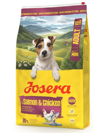 JOSERA Mini Adult Salmon and Chicken 10kg Bezgluténové krmivo s omáčkou pre psy malých plemien