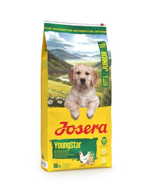 JOSERA YoungStar 12,5kg Bezobilné krmivo pre šteniatka s kuracím mäsom a zemiakmi