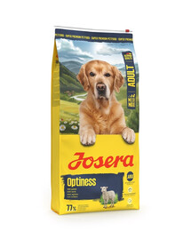 JOSERA Adult Optiness 12,5kg Krmivo pre psov stredných a veľkých plemien s jahňacím mäsom a ryžou