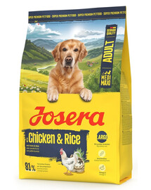JOSERA Chicken with Rice Adult 3kg Krmivo s kuracím mäsom a ryžou pre dospelých psov