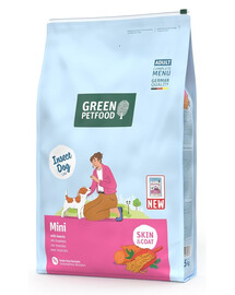 GREEN PETFOOD InsectDog Mini 7,5kg bezobilná strava s bielkovinami hmyzu pre malých psov
