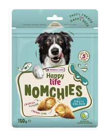 VERSELE-LAGA Happy Life Snack Nomchies Salmon 150g maškrta podporujúca vzhľad srsti