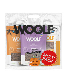 WOOLF Multipack Halloween 3x100g maškrty pre psov