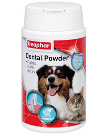 BEAPHAR Dental Powder 75g Prášok z hnedých rias na hygienu ústnej dutiny pre psov a mačky