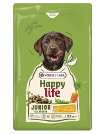 VERSELE-LAGA Happy Life Junior with Chicken 2,5kg krmivo pre šteniatka a mladých psov s hydinou