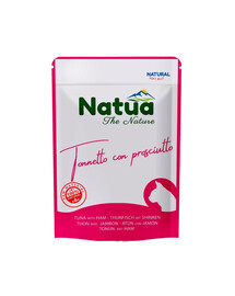 NATUA Natural 70g Tuniak so šunkou v želé pre mačky