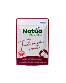 NATUA Natural Tuniak a kurča so šunkou v želé pre mačky 70 g