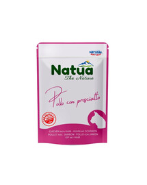 NATUA Natural Kurča s šunkou v želé pre mačky 70 g