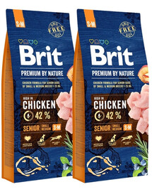BRIT Premium By Nature Senior Small Medium S+M 2 x 15 kg