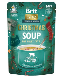 BRIT Care Cat Christmas Soup Beef 75g polievka s hovädzím mäsom a zeleninou pre mačky