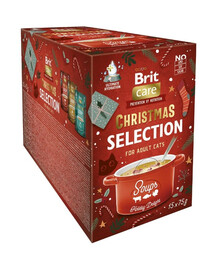 BRIT Care Cat Christmas Soup Multipack 15x75g sada polievok pre mačky