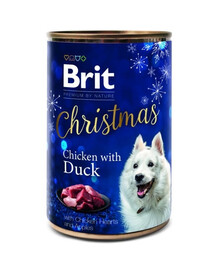 BRIT Premium By Nature Dog Christmas Chicken with Duck 400g s kuracím mäsom a kačicou pre psov