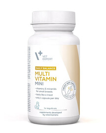 VET EXPERT Daily Balance Multivitamin Mini vitamíny a minerály pre malé psy a mačky 30 kapsúl